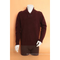 Yak Wool/Cashmere V Neck Pullover Long Sleeve Sweater/Garment/Clothing/Knitwear